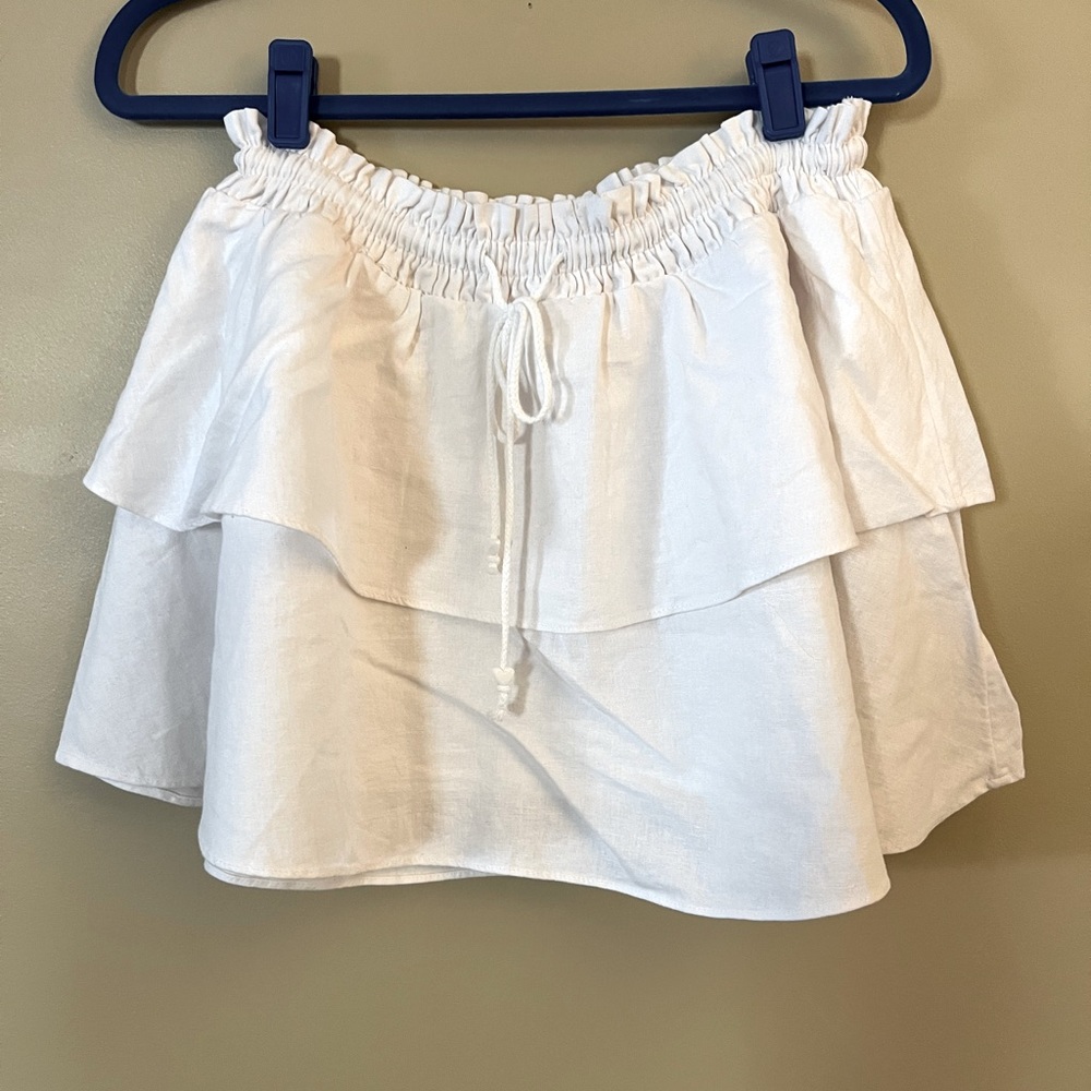 M Stoney Clover x Target White Ruffle Skirt